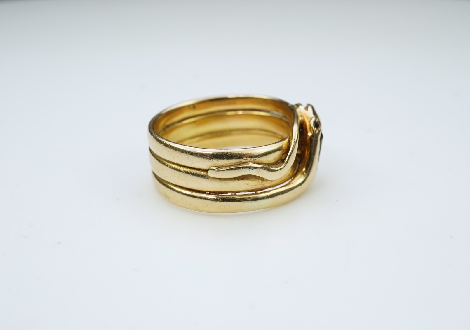 A Victorian gold ring, circa 1876
